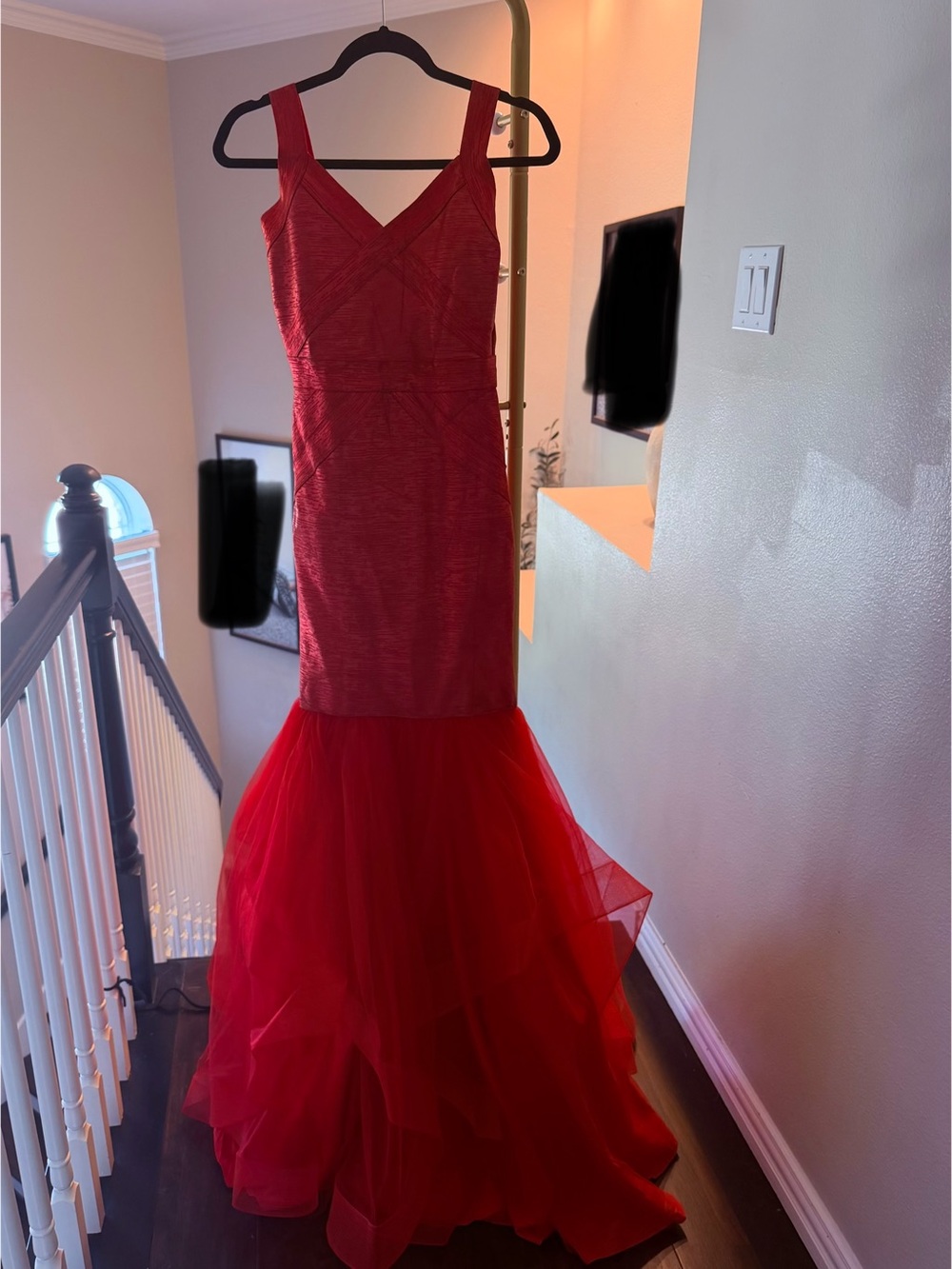 Fashion Nova Red Mermaid Formal Dress